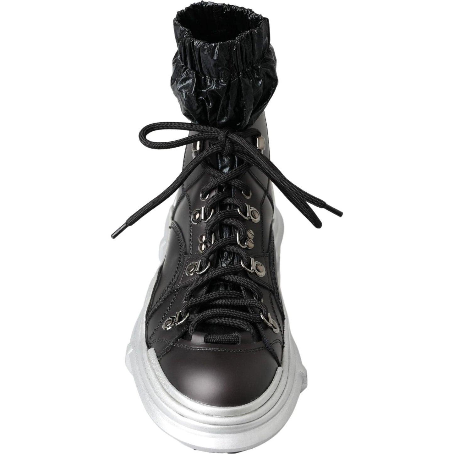 Dolce & Gabbana Black High Top Sneaker Bootie Dolce & Gabbana