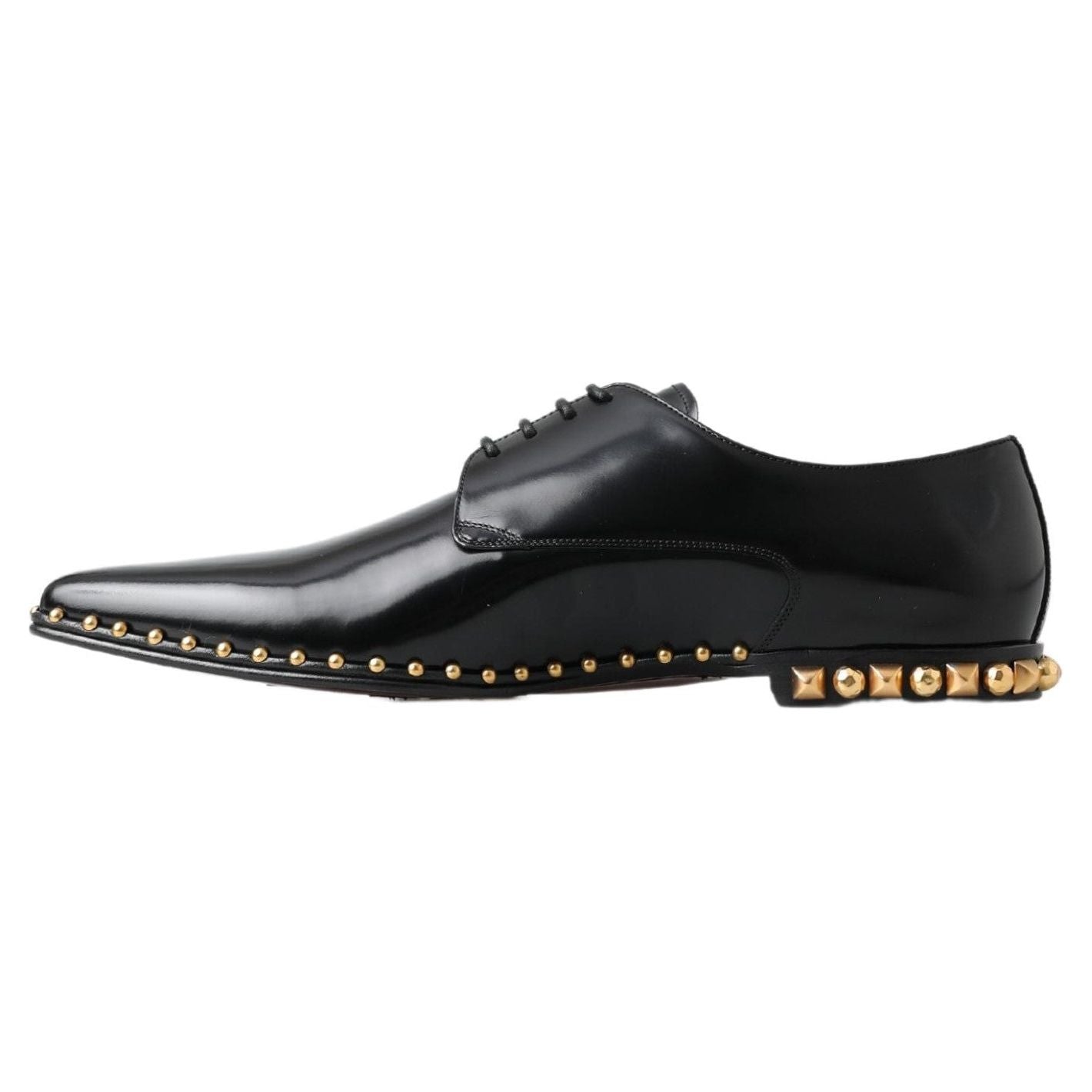 Dolce & Gabbana Elegant Studded Derby Formal Shoes Dolce & Gabbana