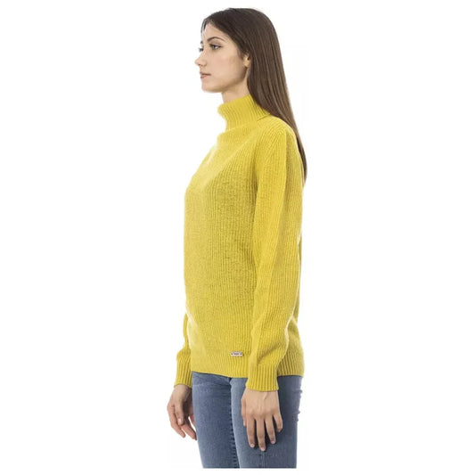 Baldinini Trend Elegant Yellow Turtleneck Sweater Baldinini Trend