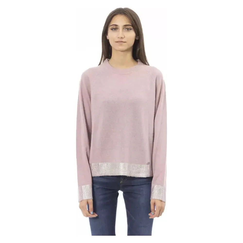 Baldinini Trend Pink Wool Women Sweater