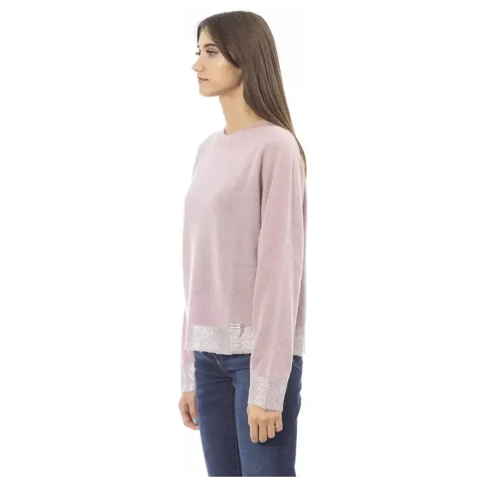 Baldinini Trend Pink Wool Women Sweater