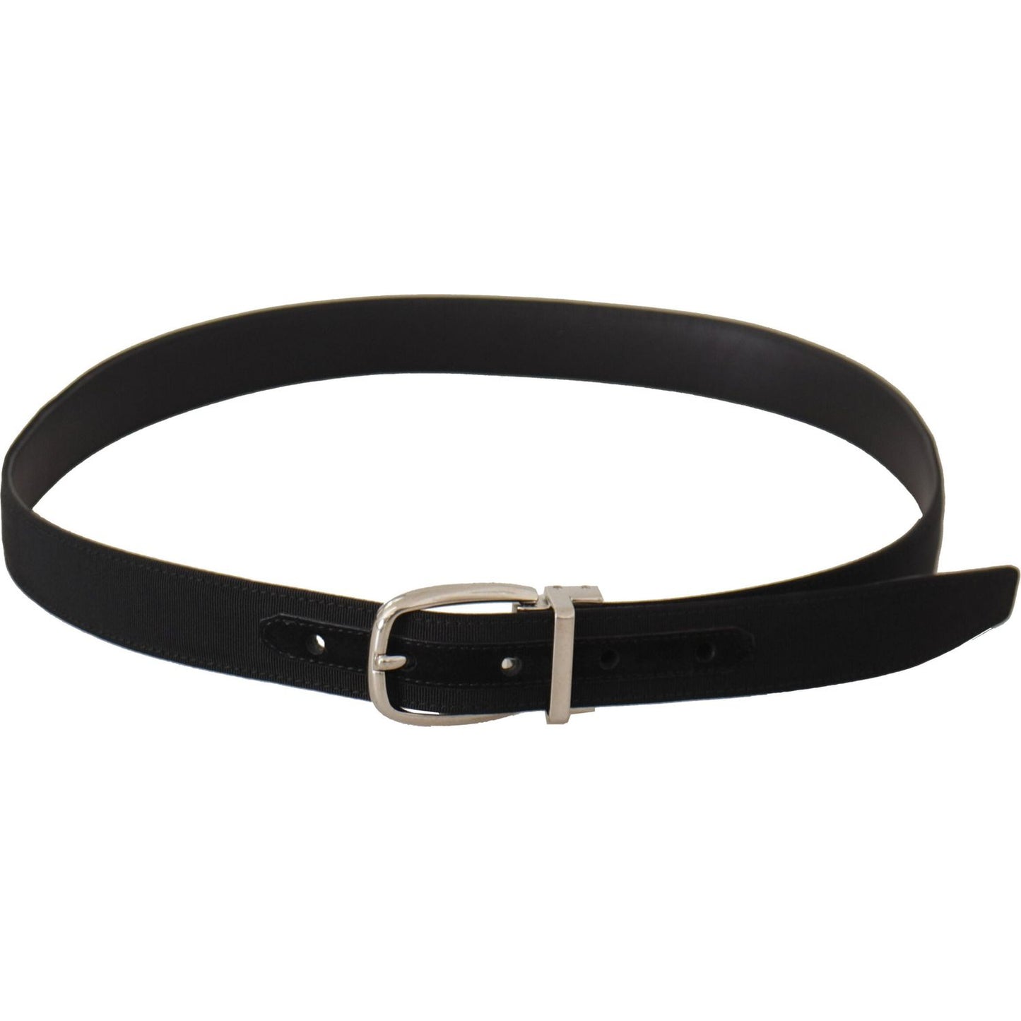 Dolce & Gabbana Elegant Engraved Buckle Leather Belt Dolce & Gabbana