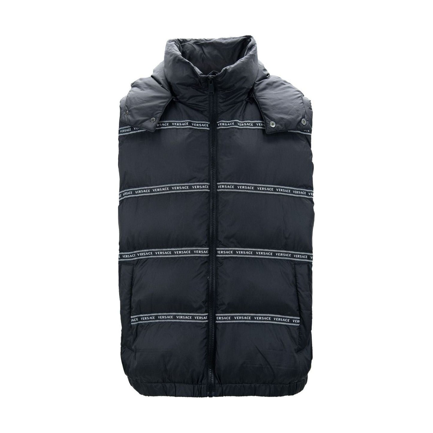 Versace Black Polyester Vest