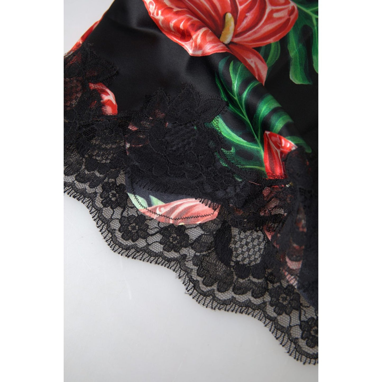 Dolce & Gabbana Anthurium Print Silk Camisole Top Dolce & Gabbana