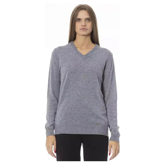 Baldinini Trend Gray Viscose Women Sweater Baldinini Trend