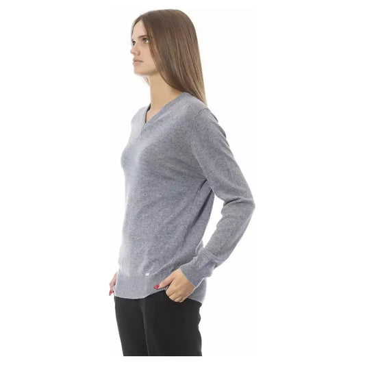 Baldinini Trend Gray Viscose Women Sweater Baldinini Trend