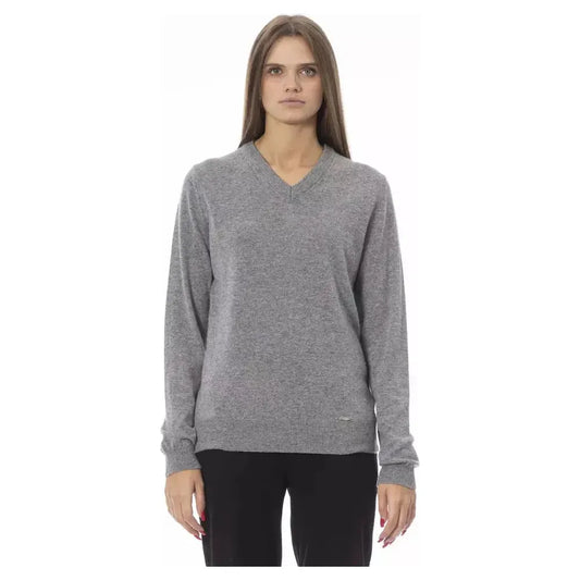 Baldinini Trend Gray Viscose Women Sweater Baldinini Trend