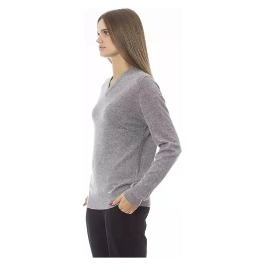 Baldinini Trend Gray Viscose Women Sweater Baldinini Trend