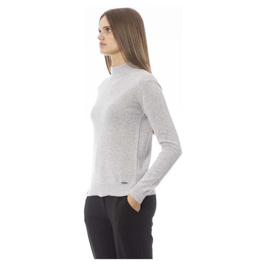 Baldinini Trend Gray Cashmere Women Sweater Baldinini Trend