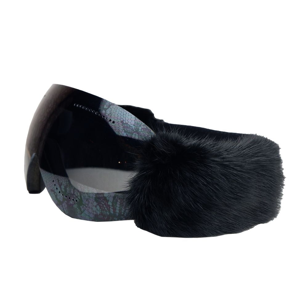 Dolce & Gabbana Elegant Mink Fur-Trimmed Snow Mask Dolce & Gabbana