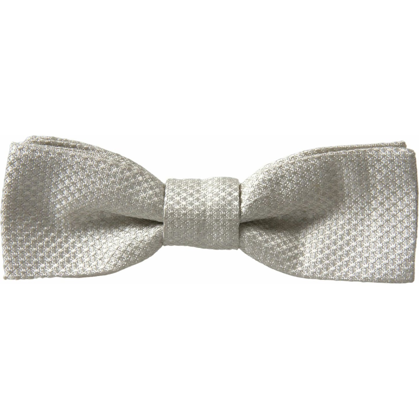 Dolce & Gabbana Elegant Ivory Silk Bow Tie Dolce & Gabbana