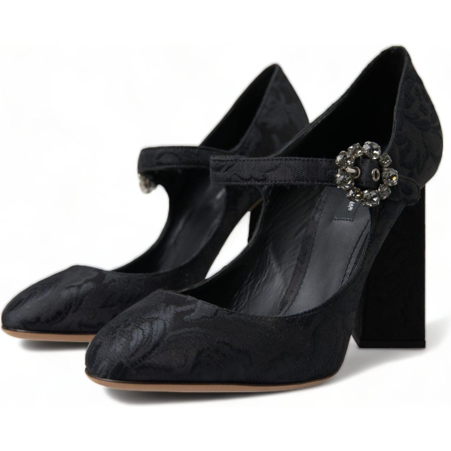 Dolce & Gabbana Chic Black Brocade Mary Janes Pumps Dolce & Gabbana