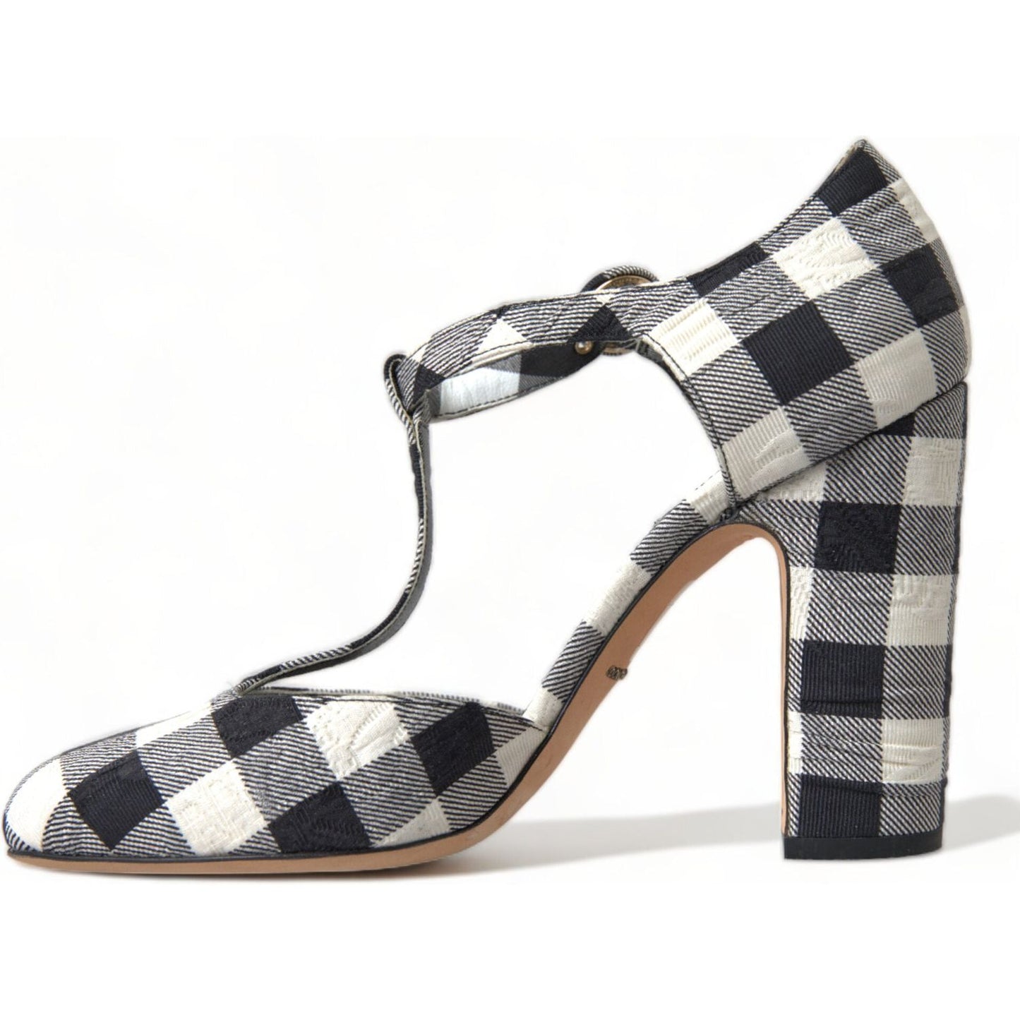 Dolce & Gabbana Chic Gingham T-Strap Pumps: Timeless Mary Jane Heels Dolce & Gabbana