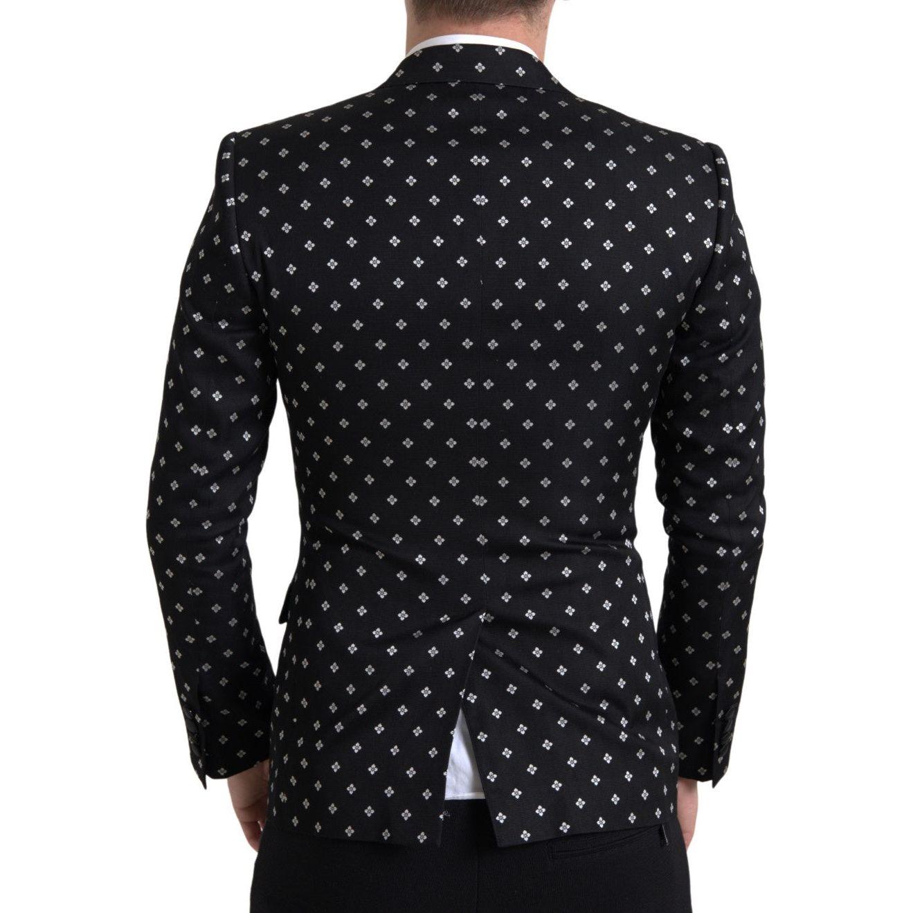 Dolce & Gabbana Elegant Geometric Patterned Slim Blazer Dolce & Gabbana