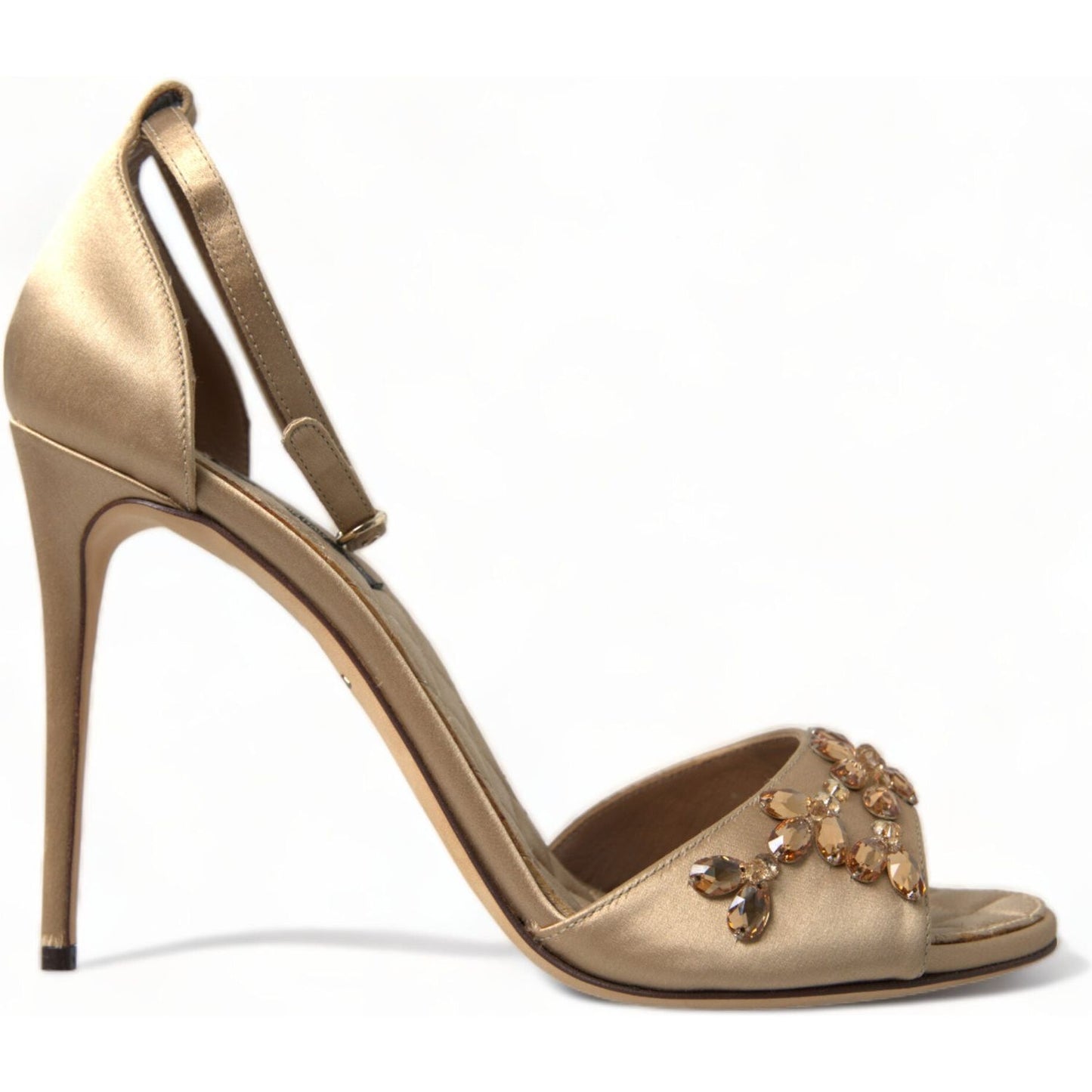 Dolce & Gabbana Crystal Embellished Heel Sandals Dolce & Gabbana