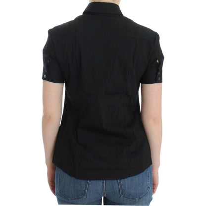 John Galliano Black cotton shirt top