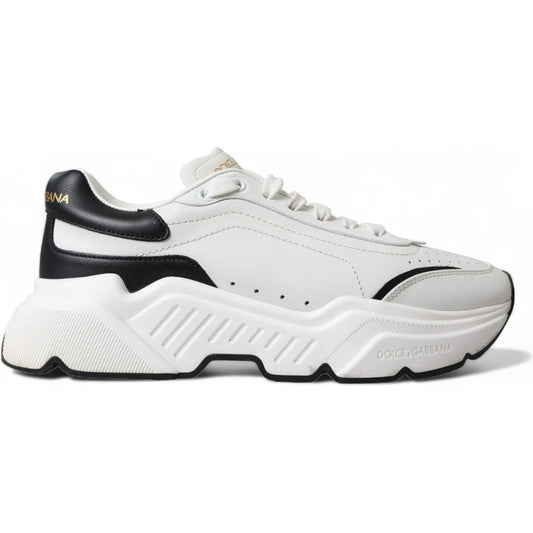 Dolce & Gabbana Chic Black & White Daymaster Leather Sneakers Dolce & Gabbana