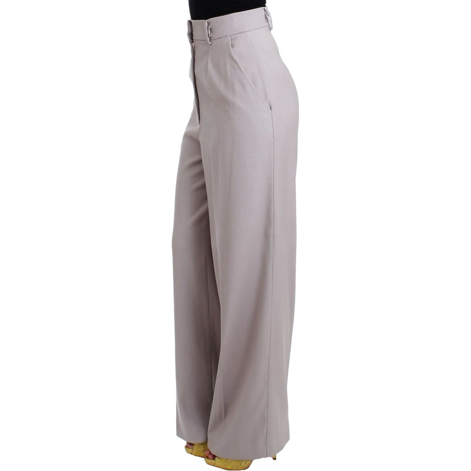Cavalli Gray high waist pants