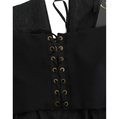 Cavalli Gray strapless dress