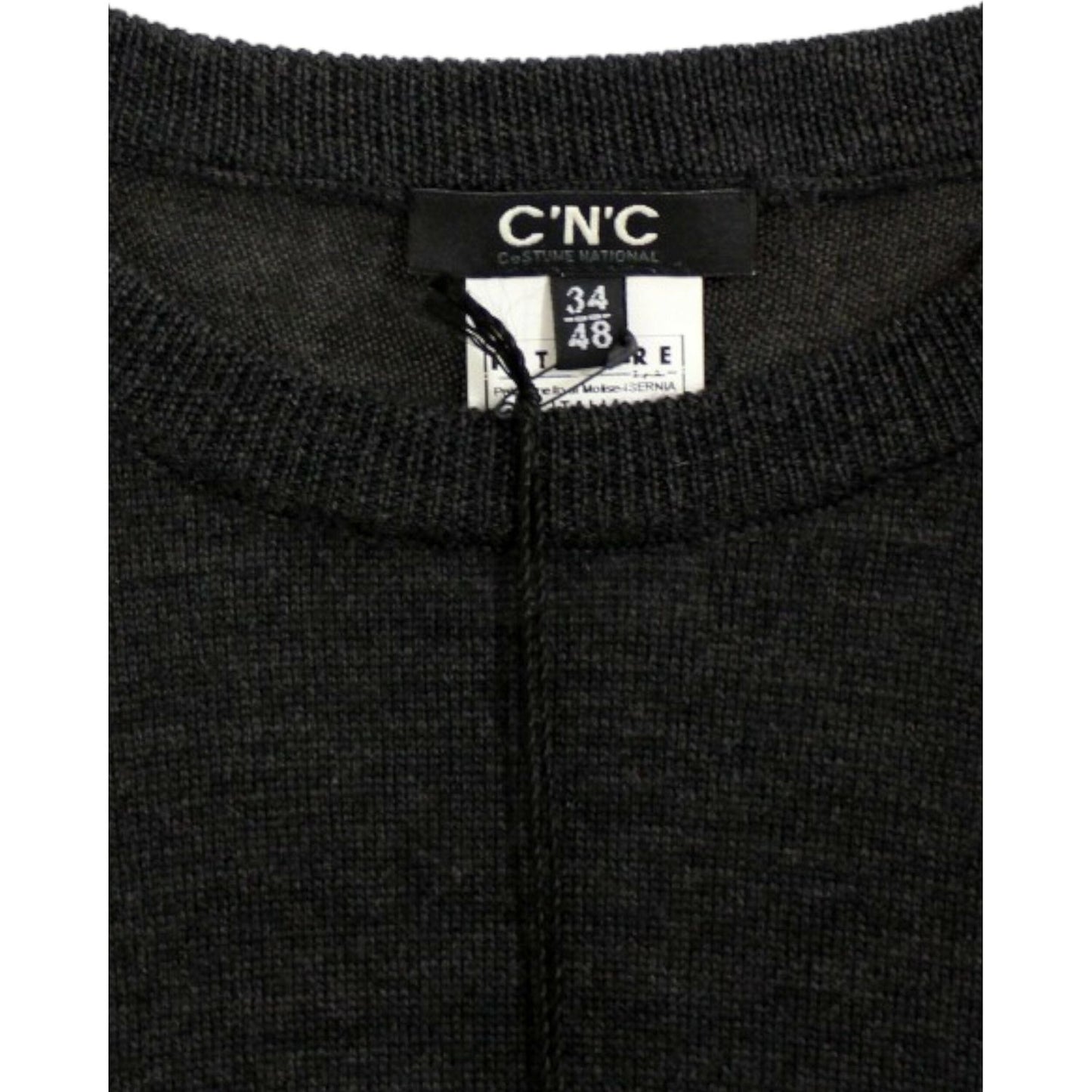 Costume National Gray crewneck pullover sweater