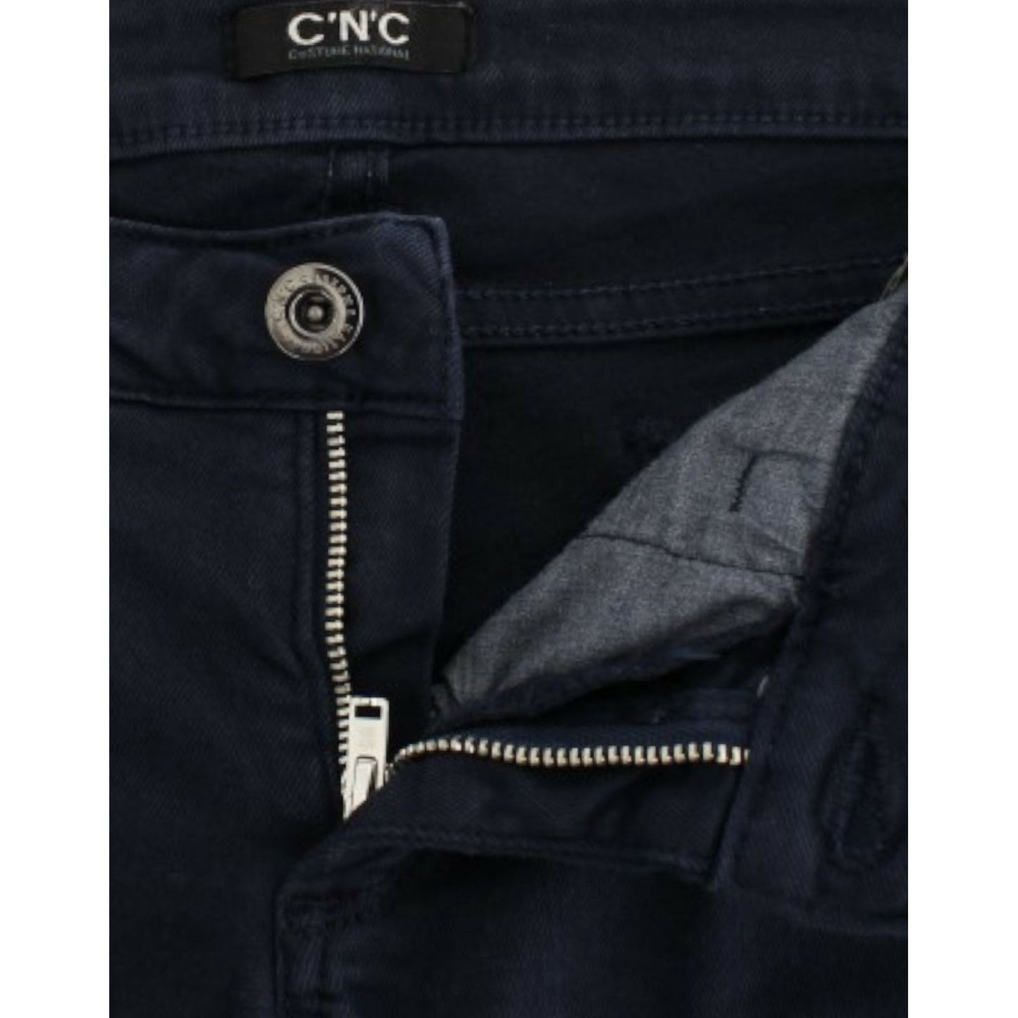 Costume National Chic Blue Straight Leg Denim Delight Costume National