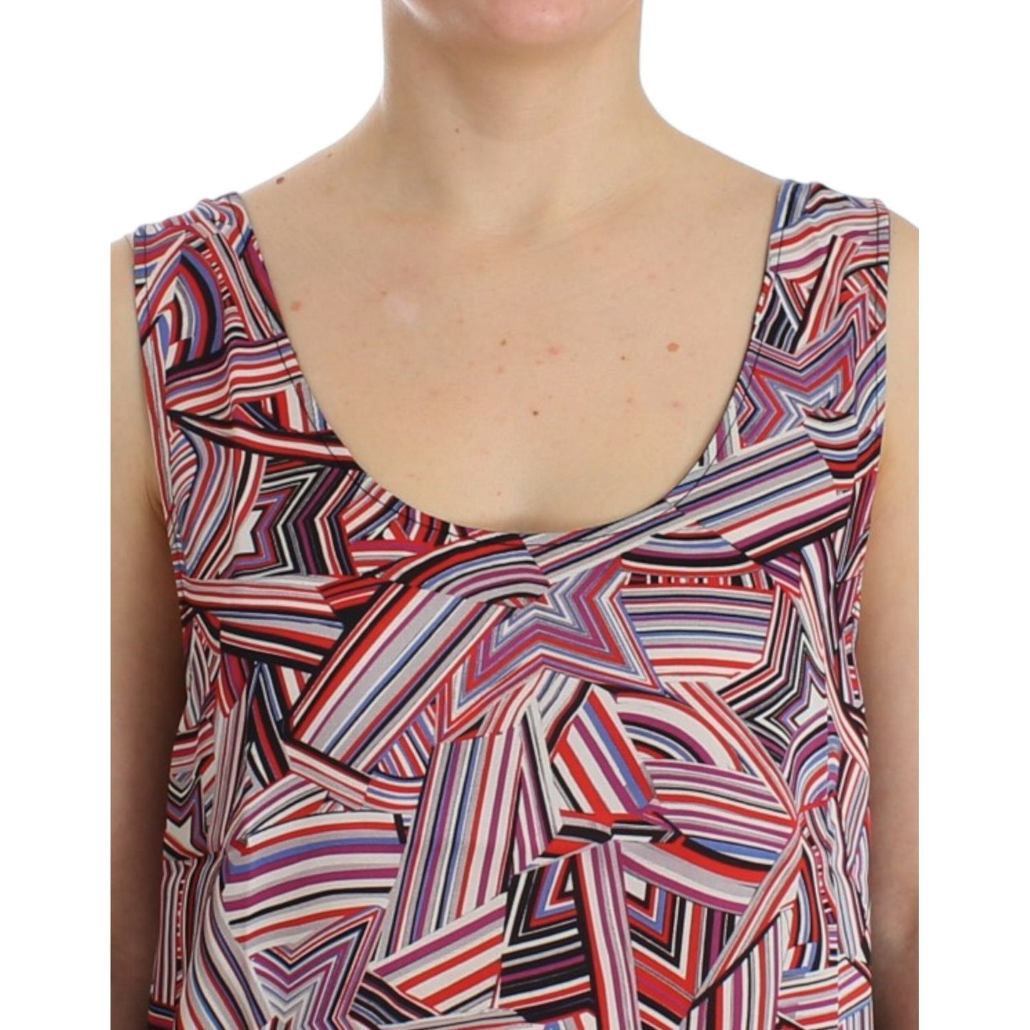 Costume National Chic Multicolor Sleeveless Top Costume National