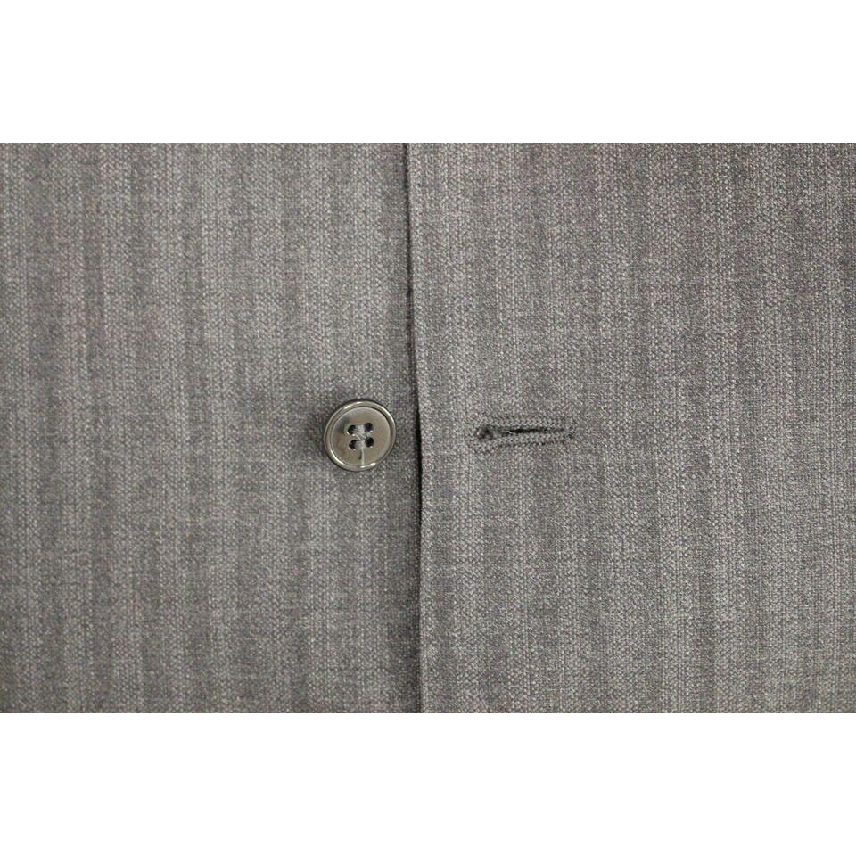 Dolce & Gabbana Gray Striped Wool Single Breasted Vest 1728,67345645728,Clothing,Dolce & Gabbana,Gray,IT48 | M,Material: 100% Wool,Men,Men - Clothing,New with tags,Suits & Blazers - Clothing,Vests - Men - Clothing,Waistcoats - Suits & Blazers - Clothing