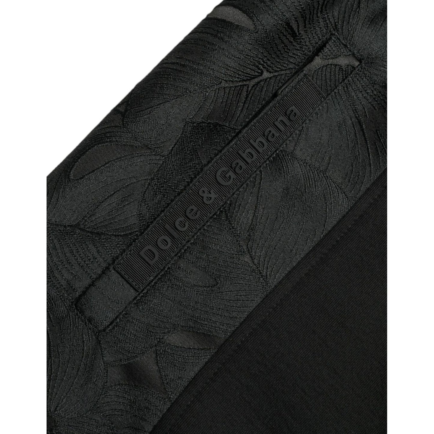 Dolce & Gabbana Black Cotton Slim Stretch Jogger Pants