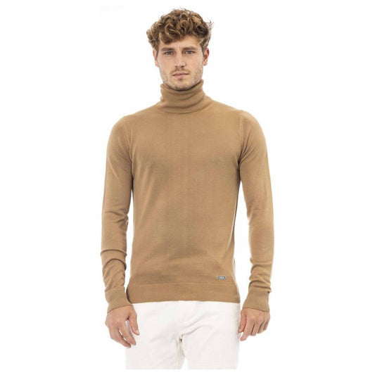 Baldinini Trend Beige Modal Men Sweater Baldinini Trend