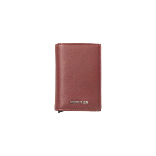 Cerruti 1881 Elegant Red Calf Leather Wallet Cerruti 1881