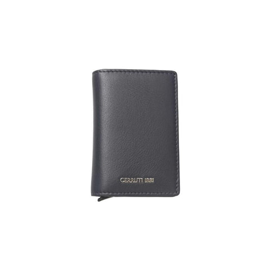 Cerruti 1881 Blue Calfskin Men Wallet