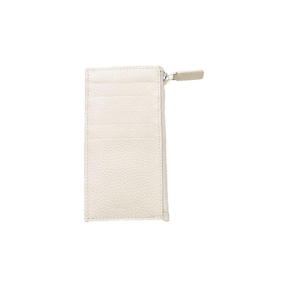 Cerruti 1881 White Leather Men Wallet Cerruti 1881