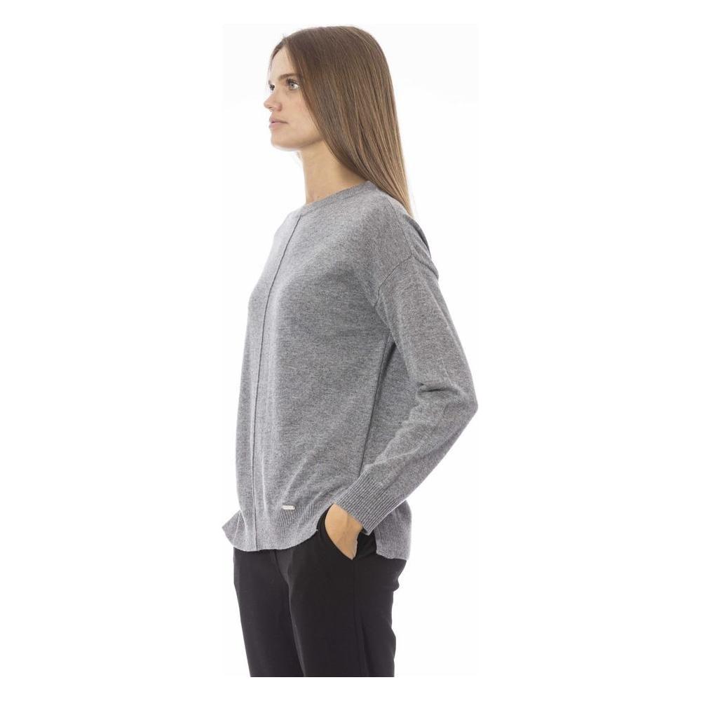 Baldinini Trend Gray Viscose Women Sweater Baldinini Trend