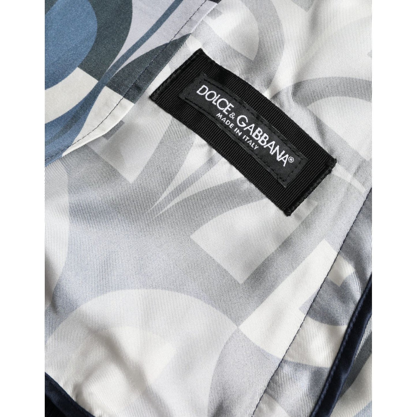 Dolce & Gabbana Multicolor Logo Print Bomber Blouson Jacket 1728,67345645728,Bombers - Jackets & Coats - Clothing,Clothing,Dolce & Gabbana,IT52 | L,Jackets & Coats - Clothing,Jackets - Men - Clothing,Material: 100% Silk,Men,Men - Clothing,Multicolor,New w