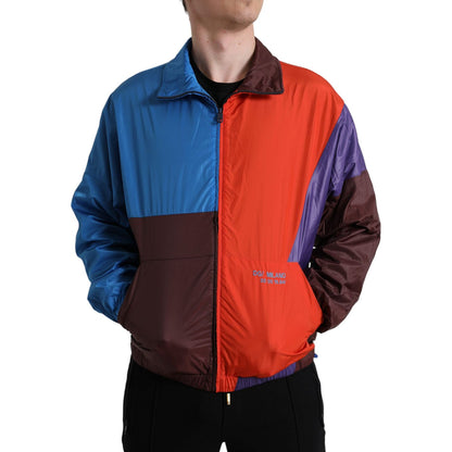 Dolce & Gabbana Multicolor Color Windbreaker Jacket 1728,67345645728,Clothing,Dolce & Gabbana,IT48 | M,IT50 | L,Jackets & Coats - Clothing,Jackets - Men - Clothing,Material: 54% Polyester 46% Nylon,Men,Men - Clothing,Multicolor,New with tags,Rain Coats -