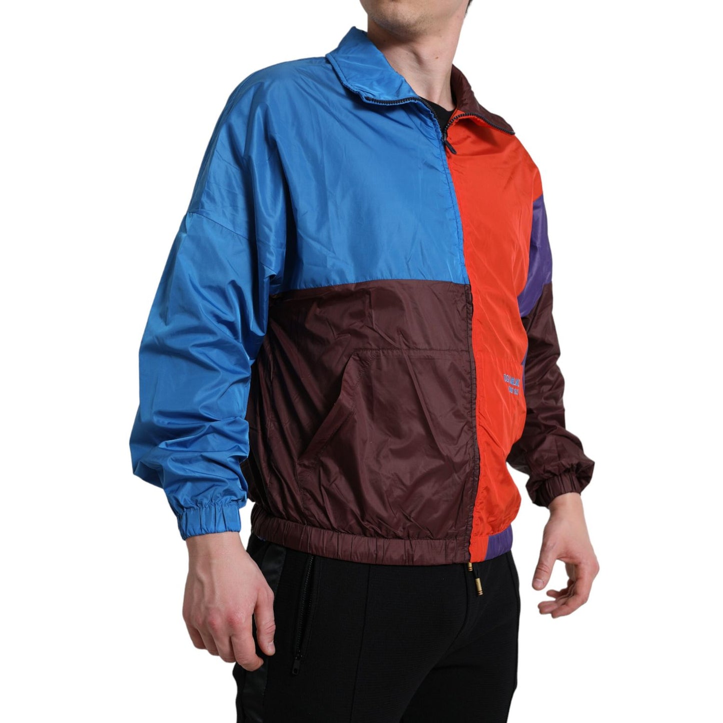 Dolce & Gabbana Multicolor Color Windbreaker Jacket 1728,67345645728,Clothing,Dolce & Gabbana,IT48 | M,IT50 | L,Jackets & Coats - Clothing,Jackets - Men - Clothing,Material: 54% Polyester 46% Nylon,Men,Men - Clothing,Multicolor,New with tags,Rain Coats -