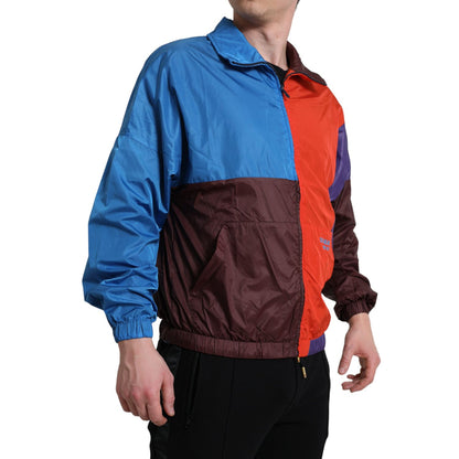 Dolce & Gabbana Multicolor Color Windbreaker Jacket 1728,67345645728,Clothing,Dolce & Gabbana,IT48 | M,IT50 | L,Jackets & Coats - Clothing,Jackets - Men - Clothing,Material: 54% Polyester 46% Nylon,Men,Men - Clothing,Multicolor,New with tags,Rain Coats -