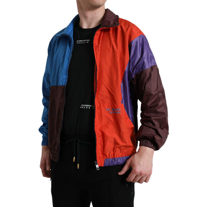 Dolce & Gabbana Multicolor Color Windbreaker Jacket 1728,67345645728,Clothing,Dolce & Gabbana,IT48 | M,IT50 | L,Jackets & Coats - Clothing,Jackets - Men - Clothing,Material: 54% Polyester 46% Nylon,Men,Men - Clothing,Multicolor,New with tags,Rain Coats -