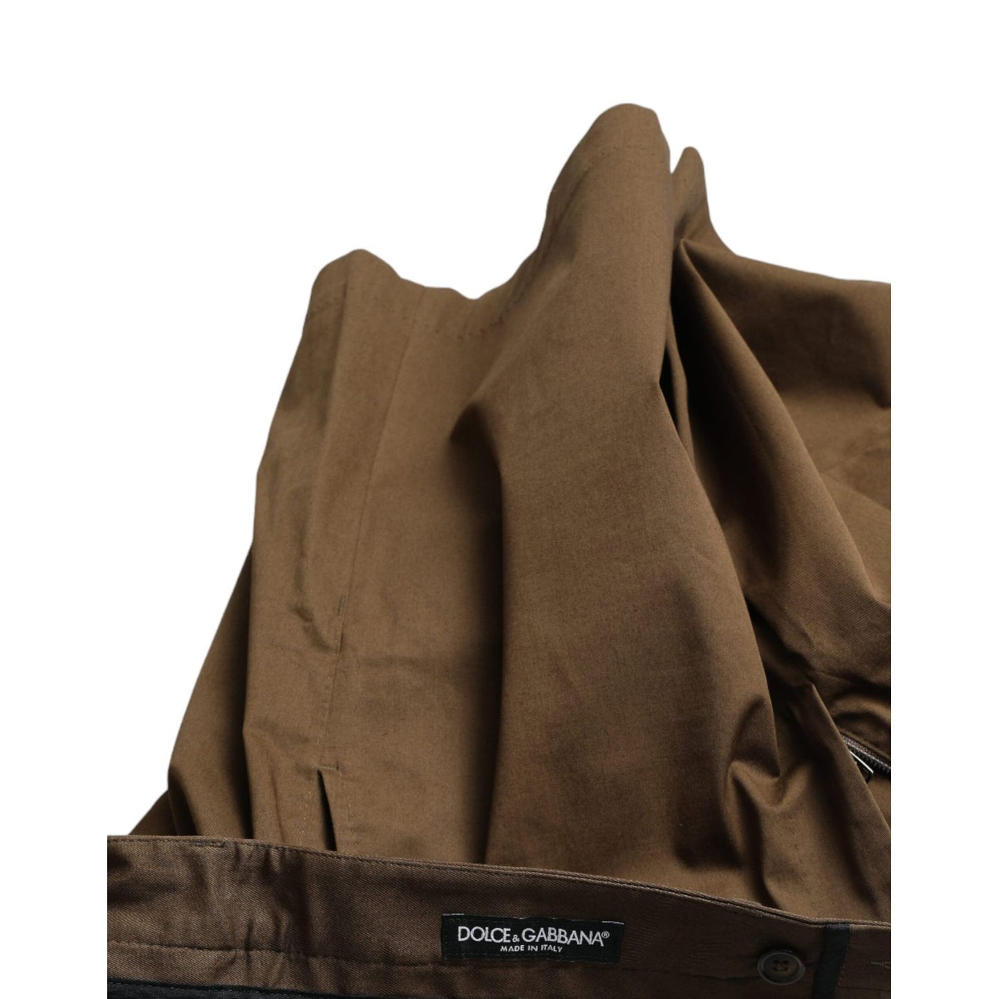 Dolce & Gabbana Brown Cotton Stretch Men Bermuda Shorts