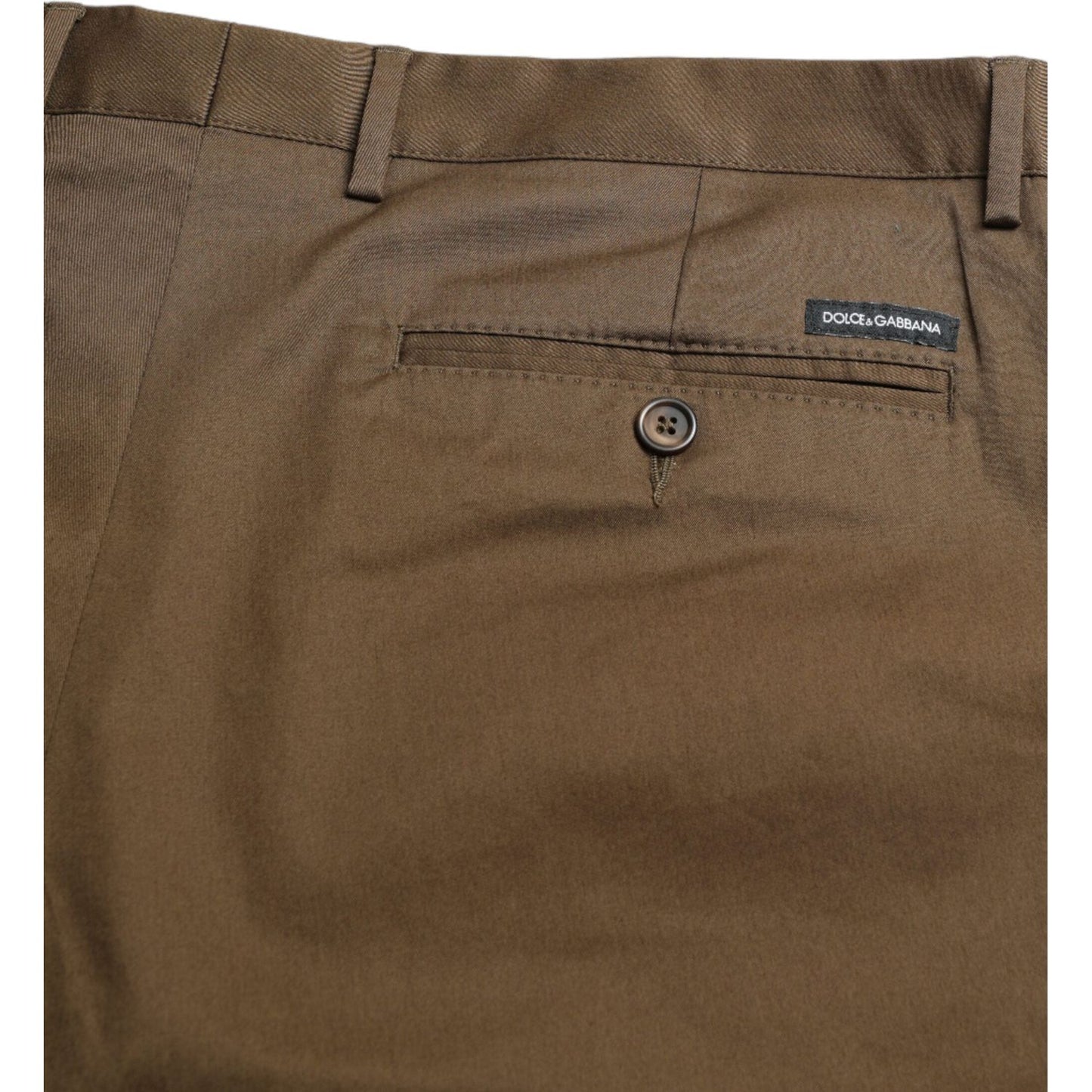 Dolce & Gabbana Chic Brown Bermuda Shorts with Logo Detail Dolce & Gabbana