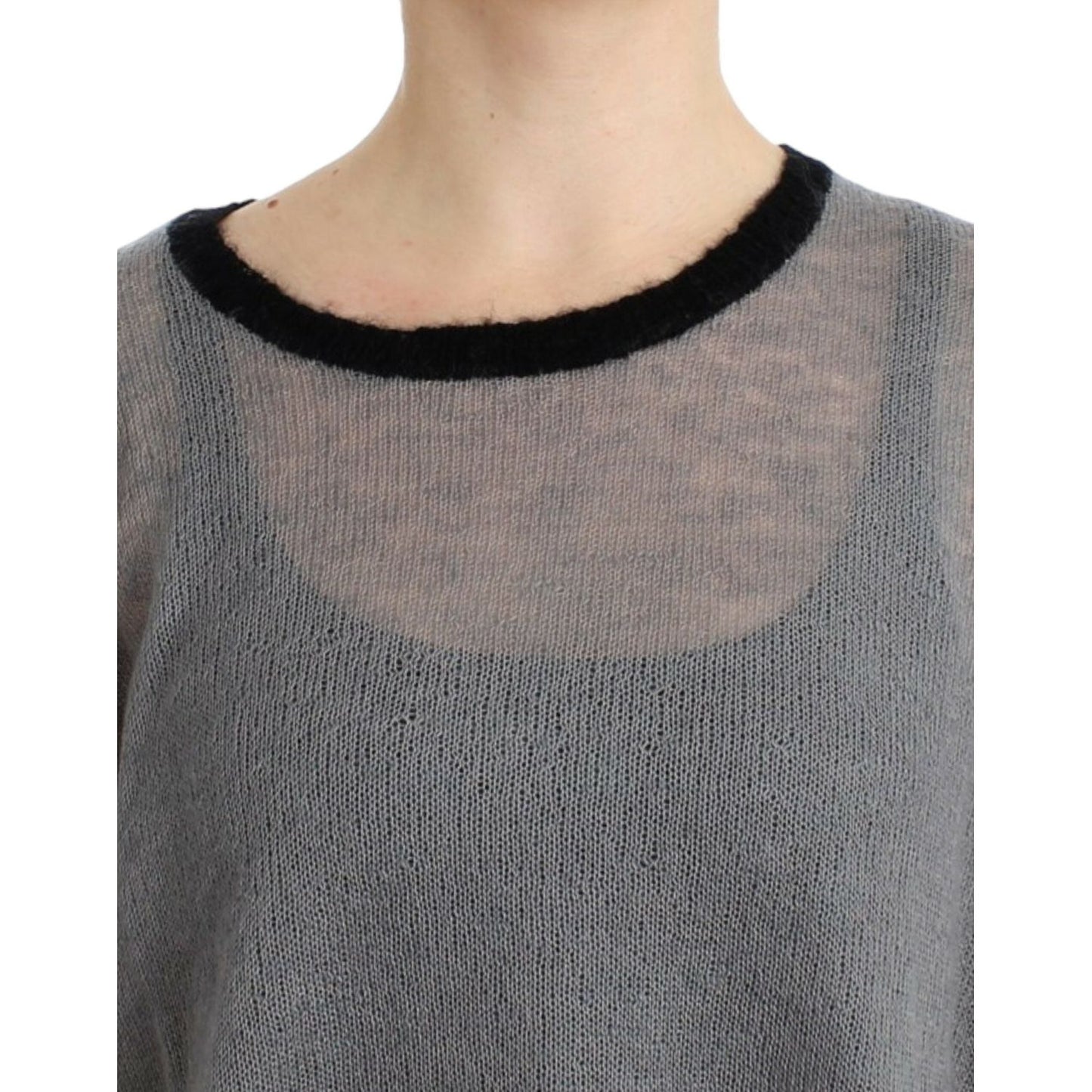 Costume National Chic Asymmetric Embellished Knit Sweater Costume National