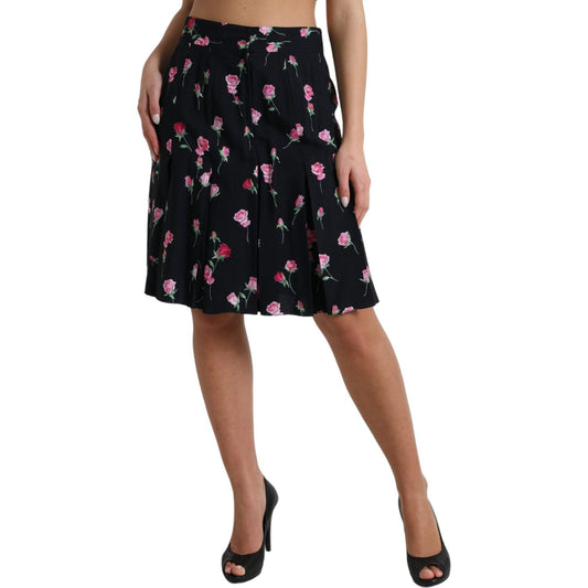 Dolce & Gabbana Elegant Floral A-Line Knee-Length Skirt Dolce & Gabbana