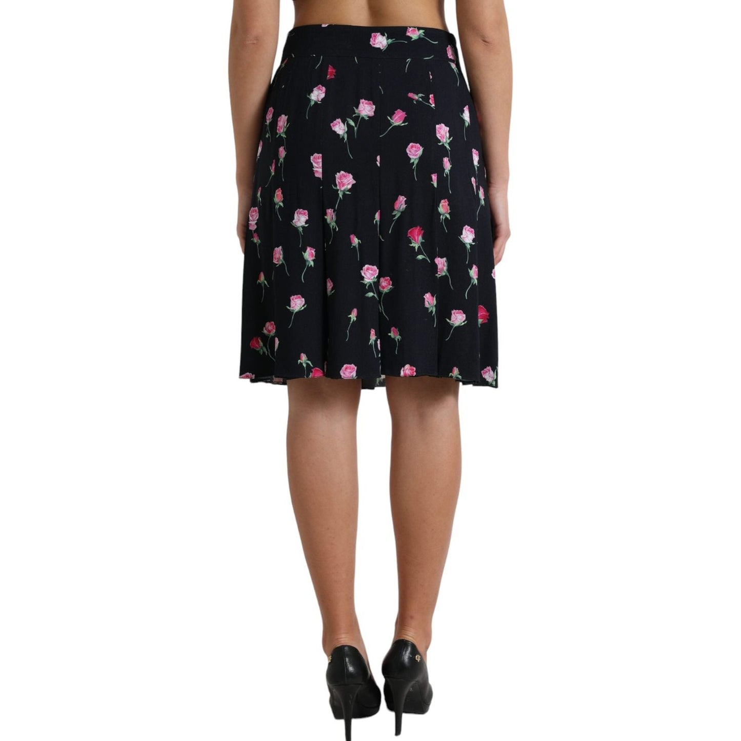 Dolce & Gabbana Elegant Floral A-Line Knee-Length Skirt Dolce & Gabbana