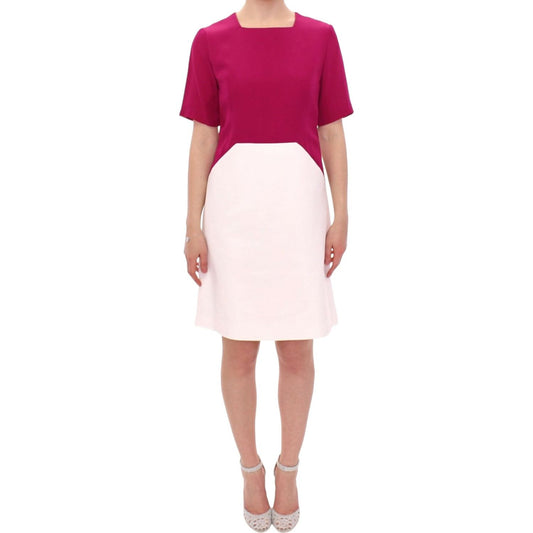 CO|TE Chic White and Pink Shift Robot Dress CO|TE