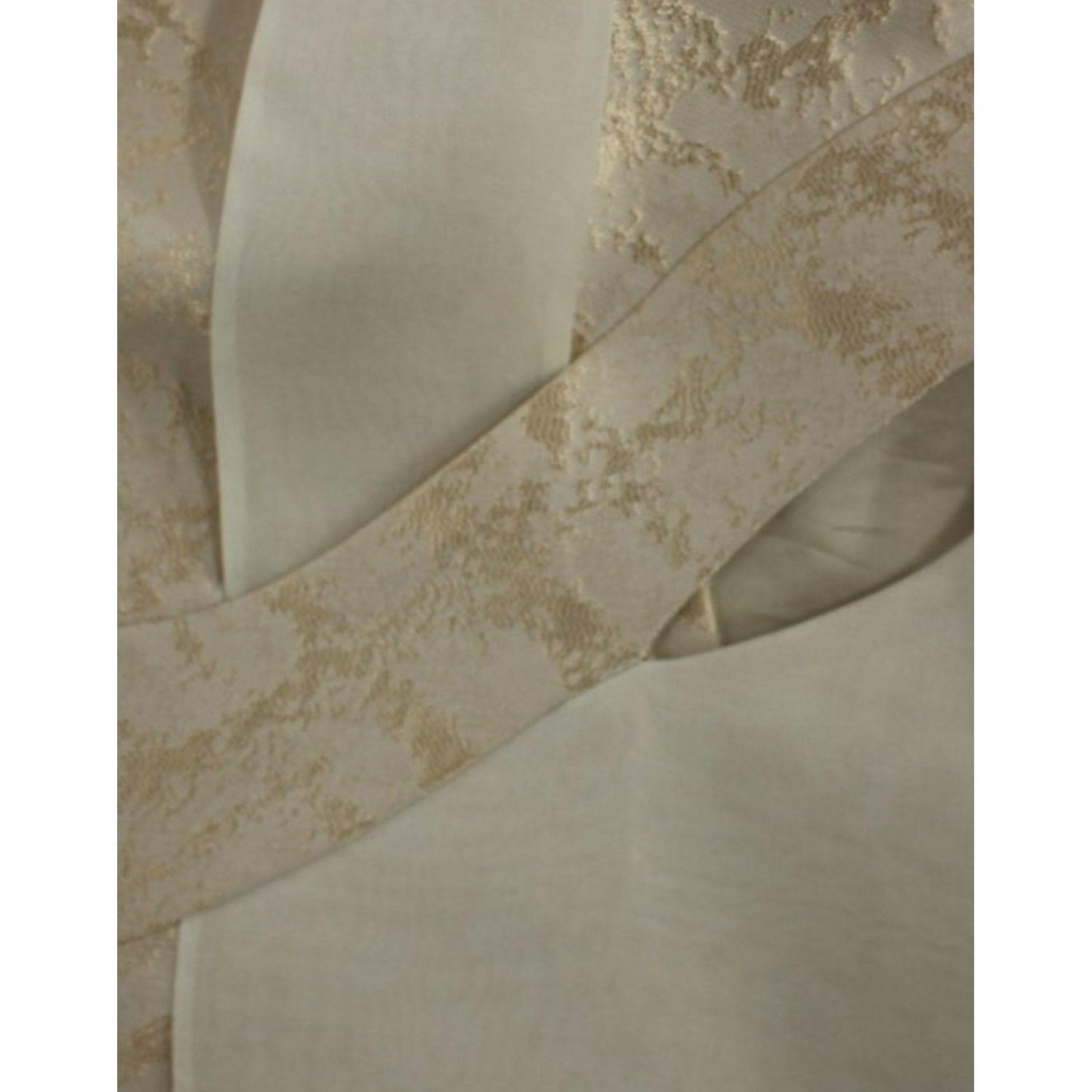 Zeyneptosun Beige brocade sleeveless jacket vest