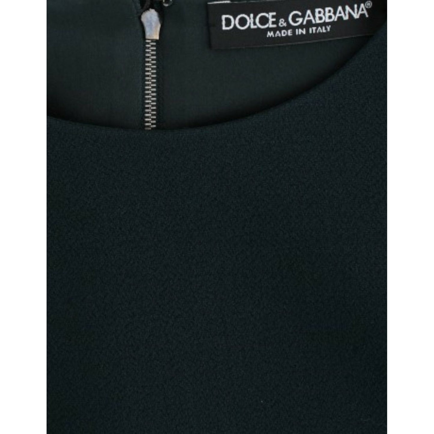 Dolce & Gabbana Enchanted Sicily Green Wool Silk Blend Blouse Dolce & Gabbana