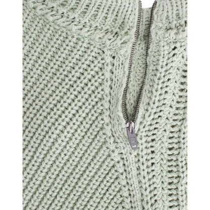 Ermanno Scervino Green Cropped Knit Sweater Knitted Jumper
