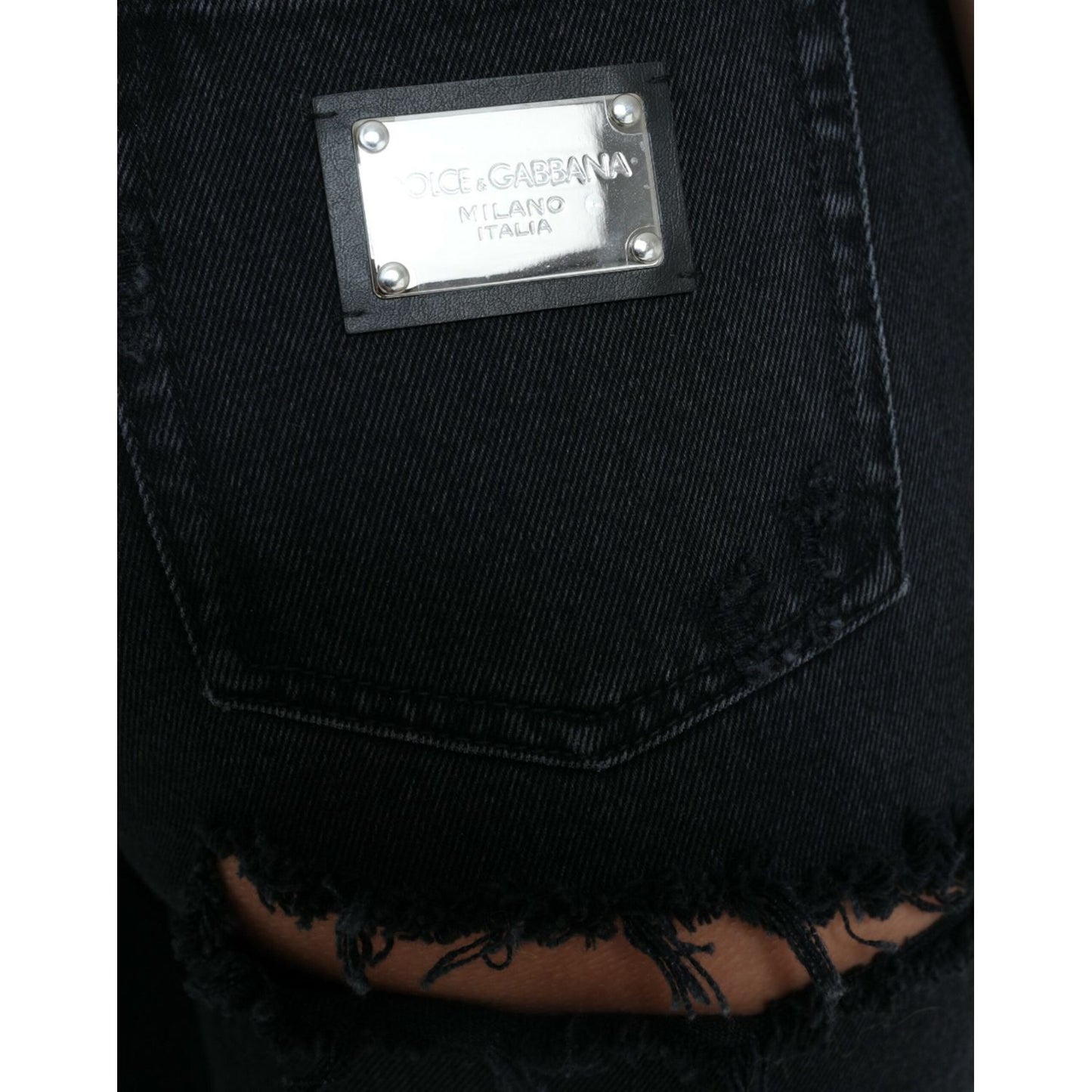 Dolce & Gabbana Elegant High-Waist Black Stretch Jeans Dolce & Gabbana