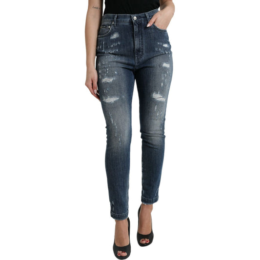 Dolce & Gabbana Elegant High Waist Stretch Denim Jeans Dolce & Gabbana