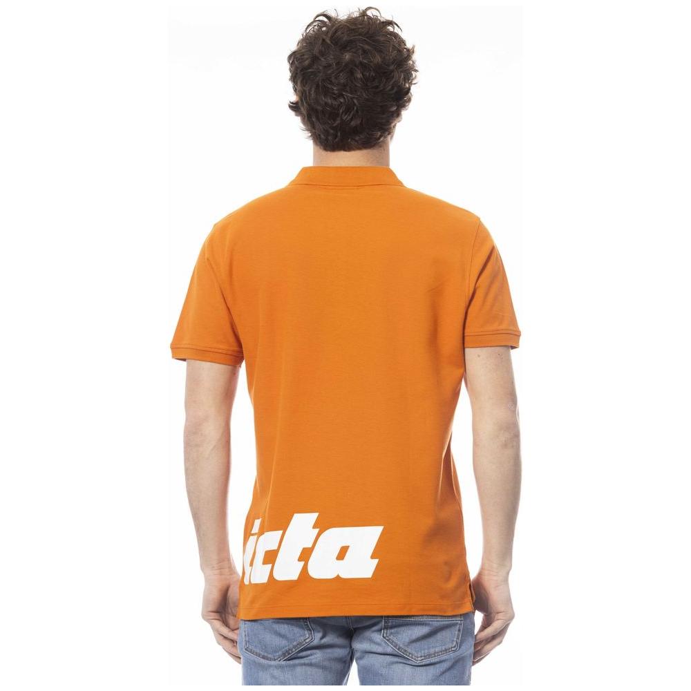 Invicta Orange Cotton Men Polo Shirt Invicta